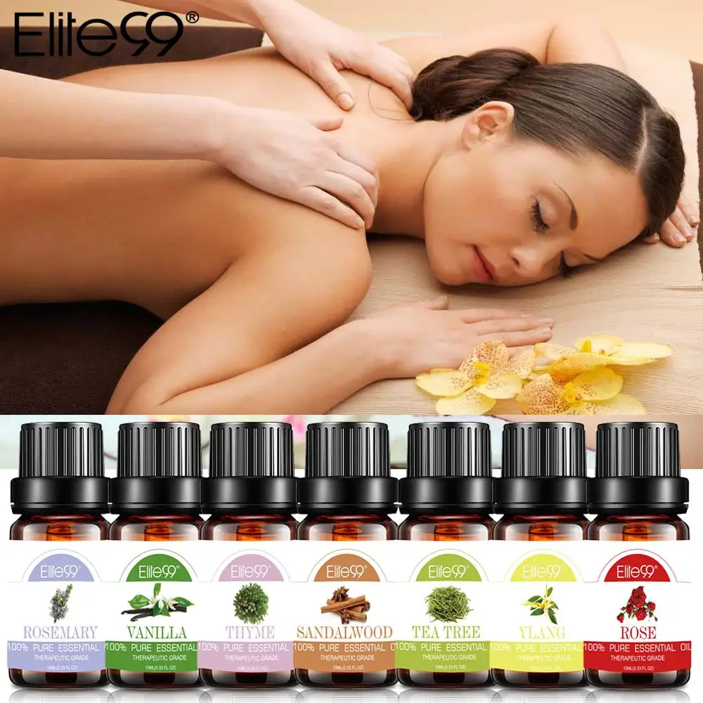 Elite99 10 мл розовое чистое эфирное масло массажный увлажнитель апельсиновый чай