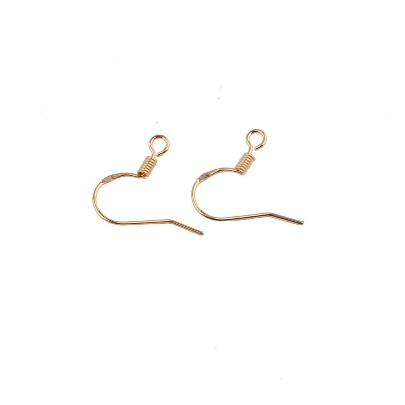 20pcs Female Simple Copper plating Thread Earrings Spring Ear Hooks for Women Earring Settings Diy Jewelry Accessories | Украшения и