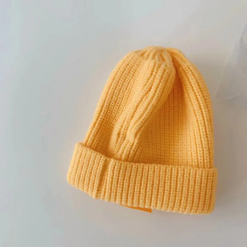 Осень 2021 новинка детская вязаная шапка в Корейском стиле для колледжа с большими