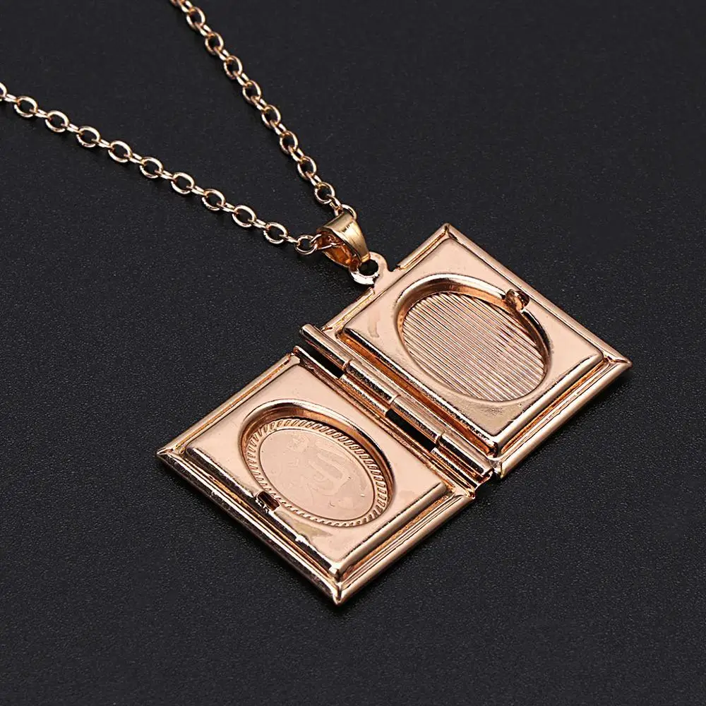 Ожерелье унисекс Коран кулон с фото ювелирное изделие надписью Аллах изысканный