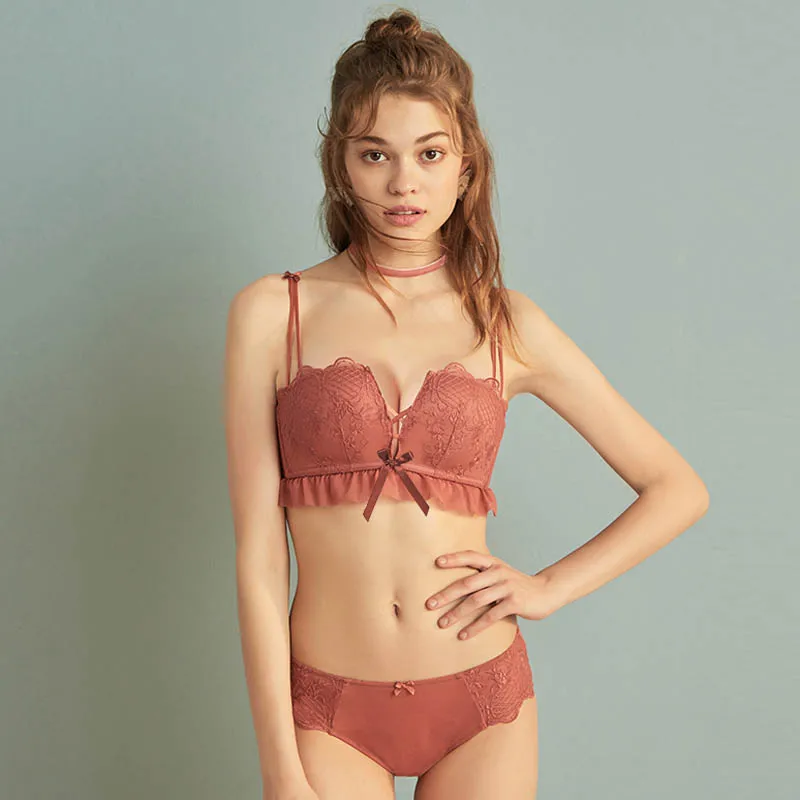 Roseheart для женщин модный красный и зеленый кружево на лифчике с пуш ап эффектом