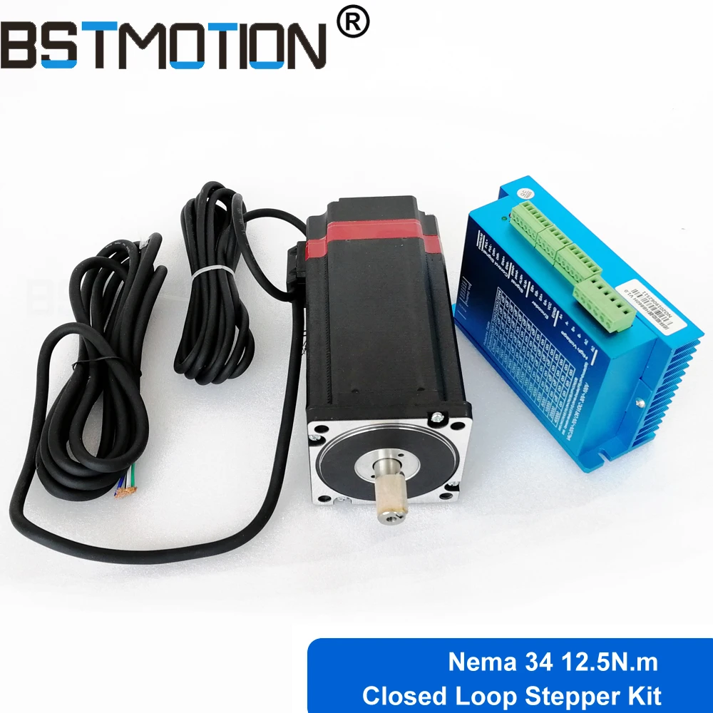 Шаговый двигатель с замкнутым контуром Nema34 нм 86HB250 156B 2 фазный шаговый HB860H