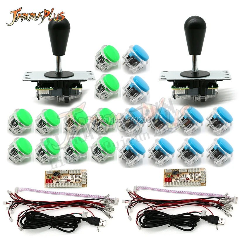 Нулевая задержка игровой джойстик DIY Kit USB энкодер для ПК raspberry Pi 4/8 позиционный джойстик с Американский мяч+ 30 мм кнопки