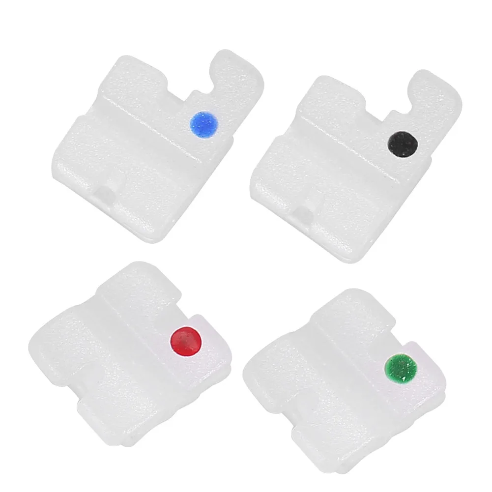 

20pcs Dental Orthodontic Ceramic Brackets Roth 022 Slot 345 with Hook