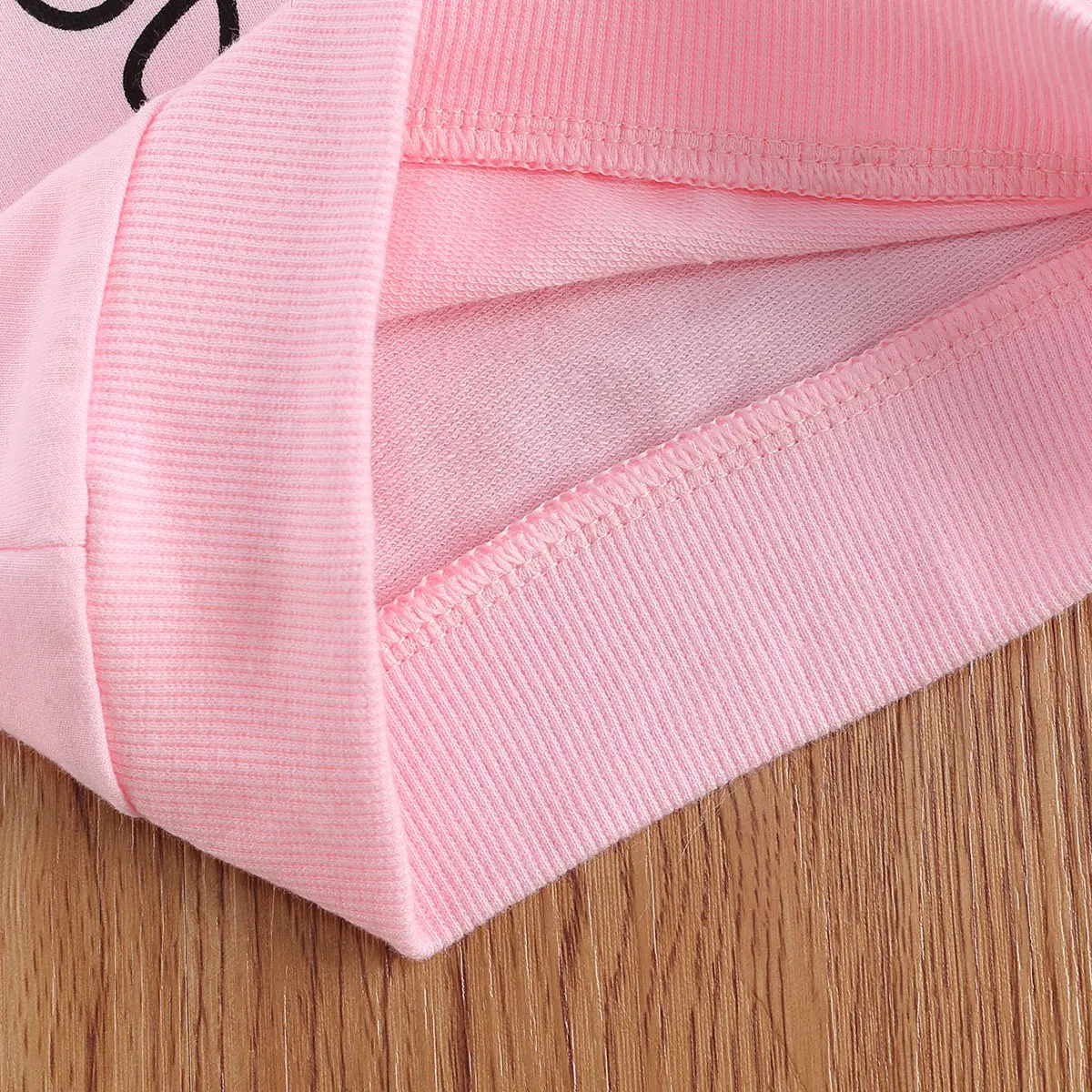 Toddler Baby Girls Sweatshirts Cute Letter Printed Long Sleeve Crew Neck Pullover Tops Outfit Autumn Hoodies 0-3 Years