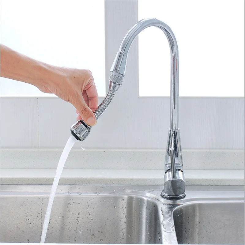 Вращающийся на 360 градусов кран для кухни регулируемый двухрежимный распылитель