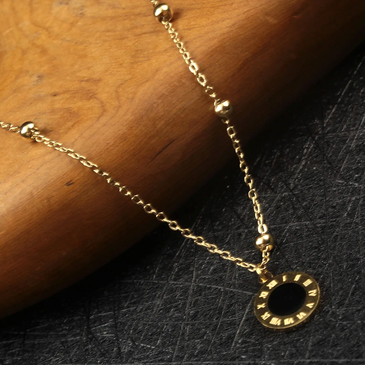 

2020 Trend Necklace for Women Jewelry Chains 24k Gold Plated 45cm Vintage Pendant Chain Necklace 2021 New Aesthetic Jewelry