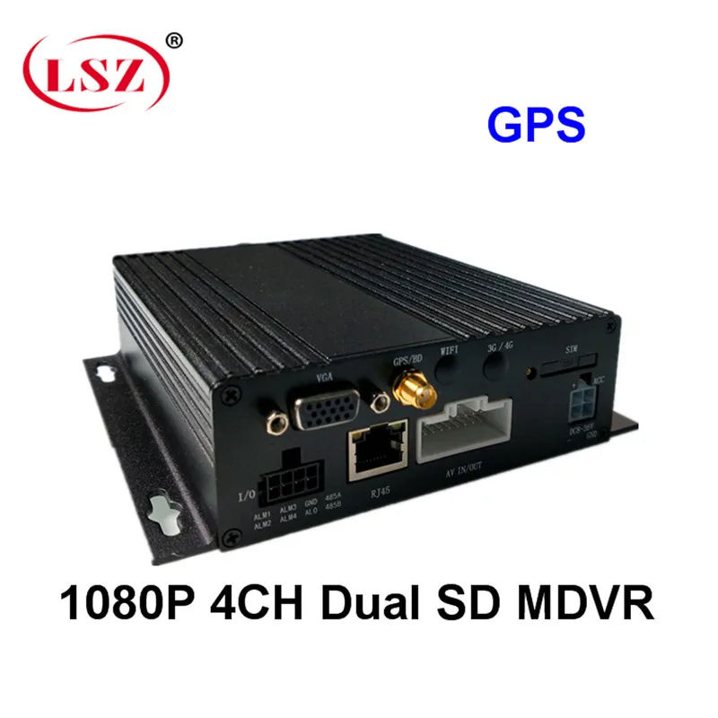 Gps 4ch mdvr двойная sd-карта монитор мастер автобус/грузовик видео рекордер ntsc/pal