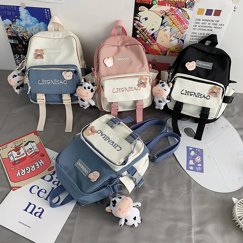 

Cute nylon mini backpack Korean style women's backpack girls school bag backpack women