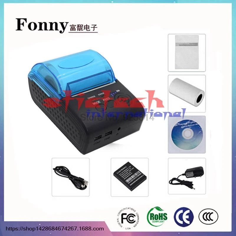 Dhl ИЛИ ems 50 шт. ZJ - 5805 58 мм Bluetooth 4 0 Android EU / US UK PLUG POS чековый термопринтер | Компьютеры и