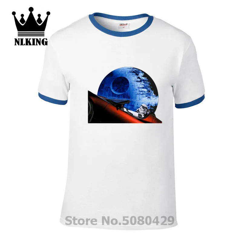 Darth Trooper футболка со звездами смерти Мужская с принтом Вейдера Теслы футболки хип