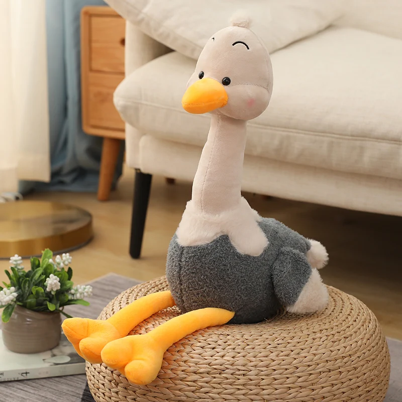

35/55cm High Ostrich Stuffed Animals Toys Real Life Ostrich Birds Plush Toy Birthday Gifts For Kids