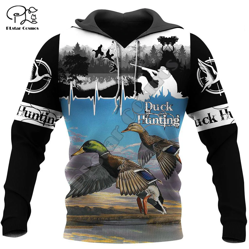 

PLstar Cosmos 3DPrint Duck Dog Hunting Hunter Funny Men/Women Unisex Harajuku Streetwear Hoodies/Zip Hoodie/Sweatshirt/c19