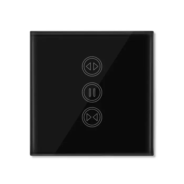 Черный WiFi умная штора переключатель Smart Life Tuya для Электрический моторизованный занавес затвора работает с Alexa и Google Home - Цвет: Черный