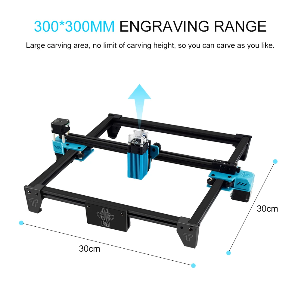 Настольный лазерный гравер 40 Вт гравировальный станок быстрый резак принтер
