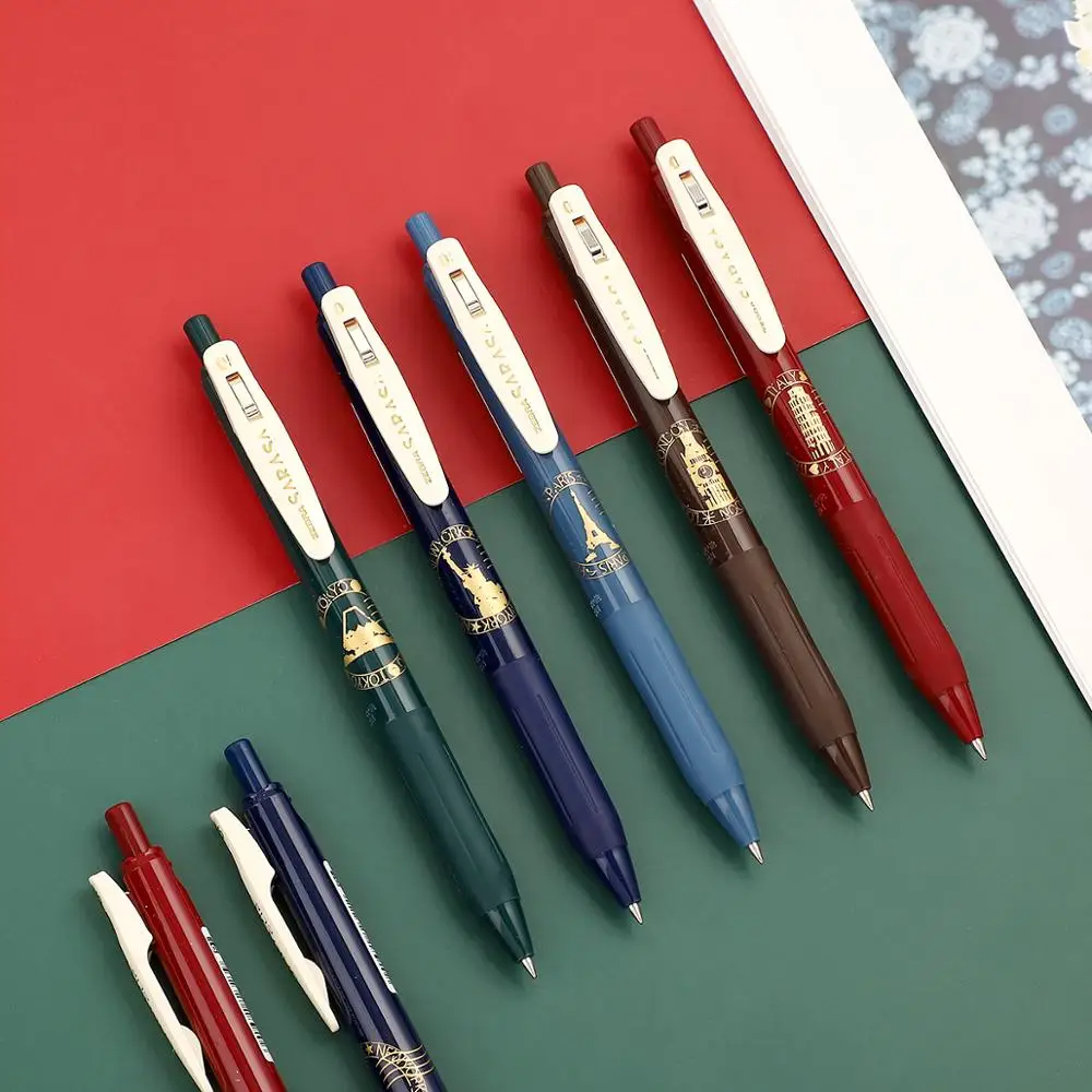 1 шт. Zebra Sarasa дорожный почтовый знак Ретро гелевая ручка лимит Эйфелева башня