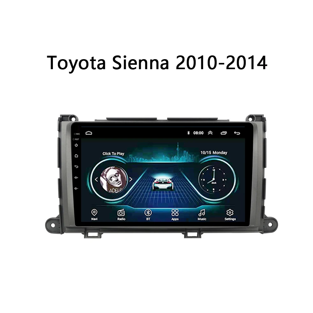 Автомобильный DVD плеер для Toyota Sienna 2010 2014 мультимедийная система с GPS навигацией