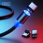 Магнитный кабель INIU 2 м, Type-C Micro USB, шнур для быстрой зарядки мобильный телефон, магнитное зарядное устройство для iPhone 12, 11, X, XR, Huawei, Xiaomi, Samsung