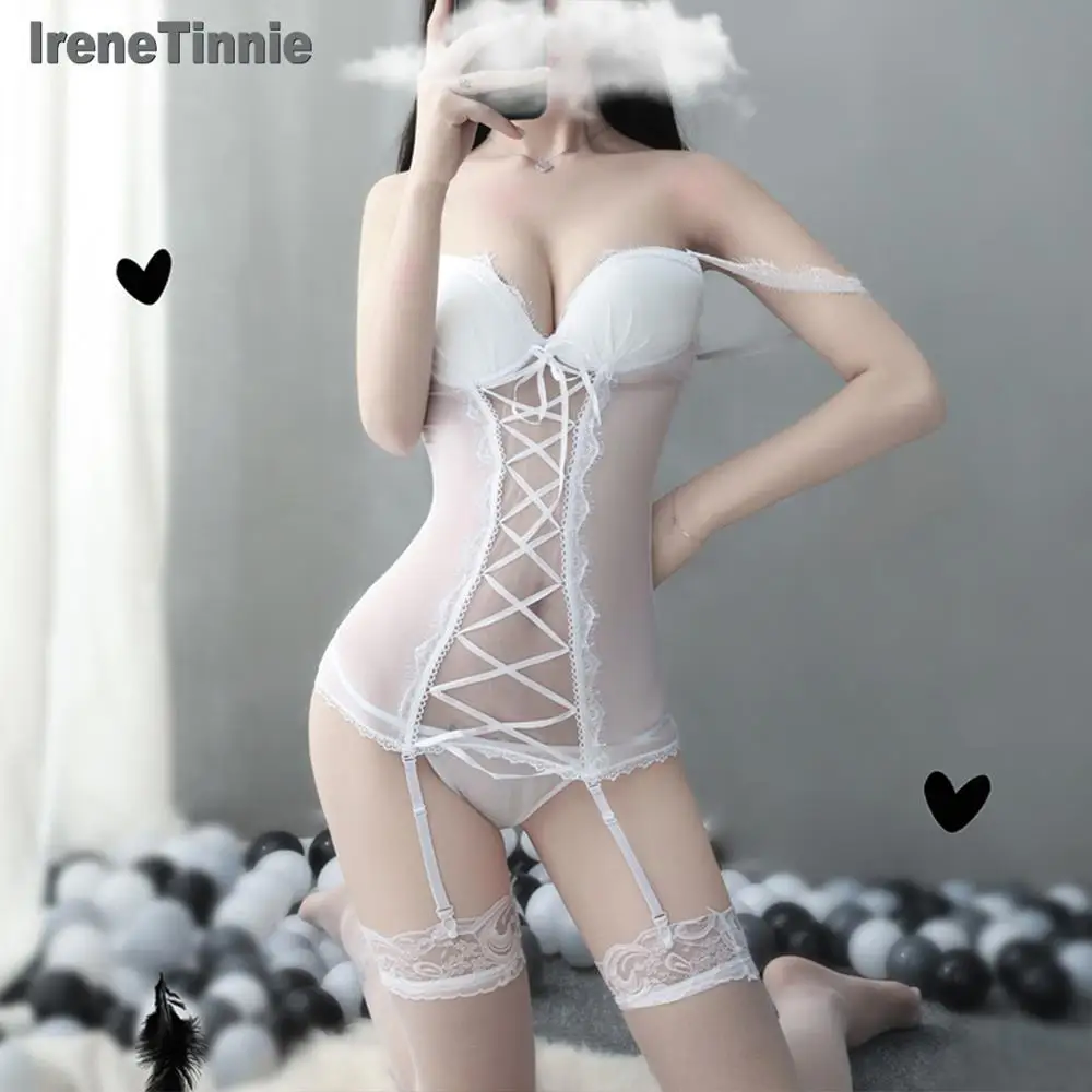 

Lingerie Sexy Hot Erotic Porno Transparent Lacy Trim Lace Erotic Women Underwear Sheer Lace Nightwear Negligee