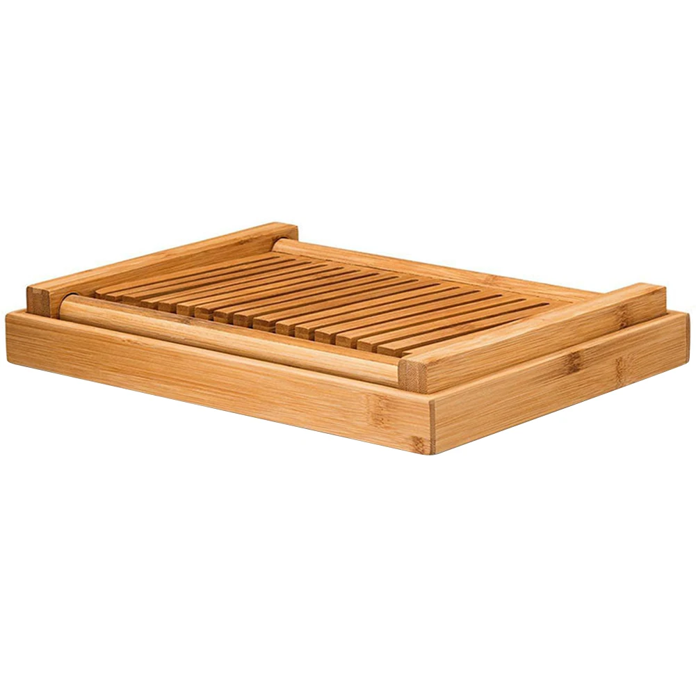 

Bamboo Foldable And Adjustable Bread Slicer Plastic Splicing Toast Loaf Cutter Rack Slicing Kitchen Baking Accessories Tool