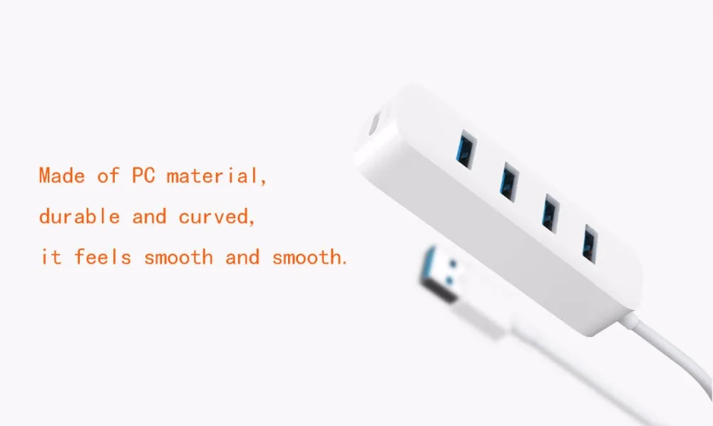 Xiaomi USB 3,0 разветвитель четыре порта USB расширения/USB3.0 высокая скорость передачи/легкий портативный type-c USB-C зарядки