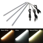 5 В USB Светодиодная панель жесткая полоса 5630 SMD с переключателем включениявыключения USB жесткая трубка лампа светодиодсветильник полоса 10 см 20 см 35 см 40 см 50 см