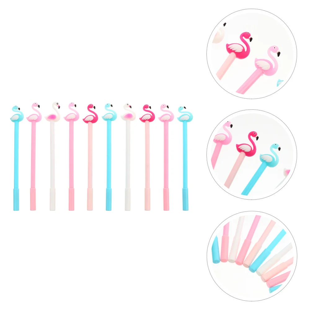 

10Pcs Adorable Swan Ink Pen Lovely Pen Student Stationery (0.5mm)