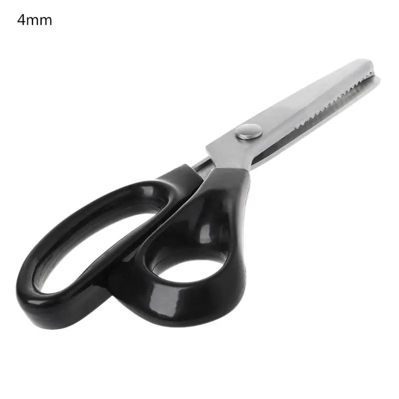 4mm 23,5 см зигзаг швейные ножницы для рукоделия ножницы Кожа ремесло - Цвет: 4mm