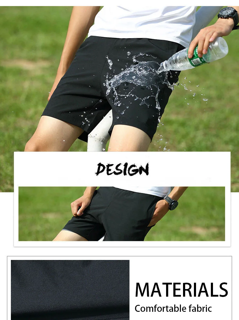 

2021 Newest Summer Men's Ultra-Thin Casual Sports Loose Quick-Dry Out&Home Man Shorts