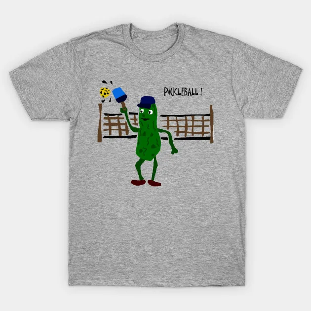 Мужская футболка с принтом Юмористическая рассольная пиклбольным веслом и