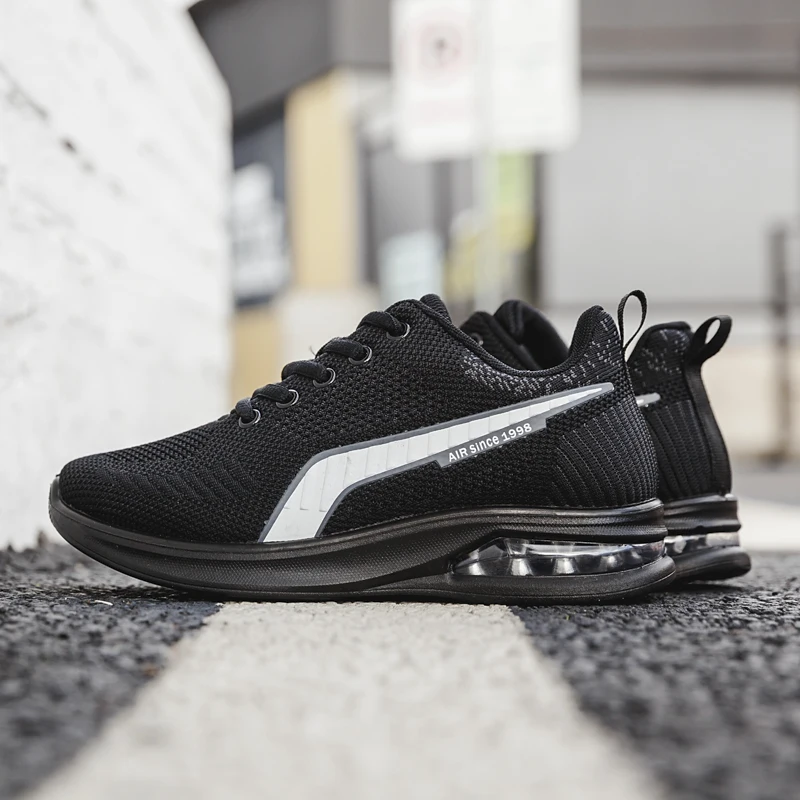 

Saitarun/Новинка 2020 года; Амортизирующая повседневная обувь с воздушной подушкой; Мужские Модные дышащие кроссовки для мужчин; Спортивная обув...