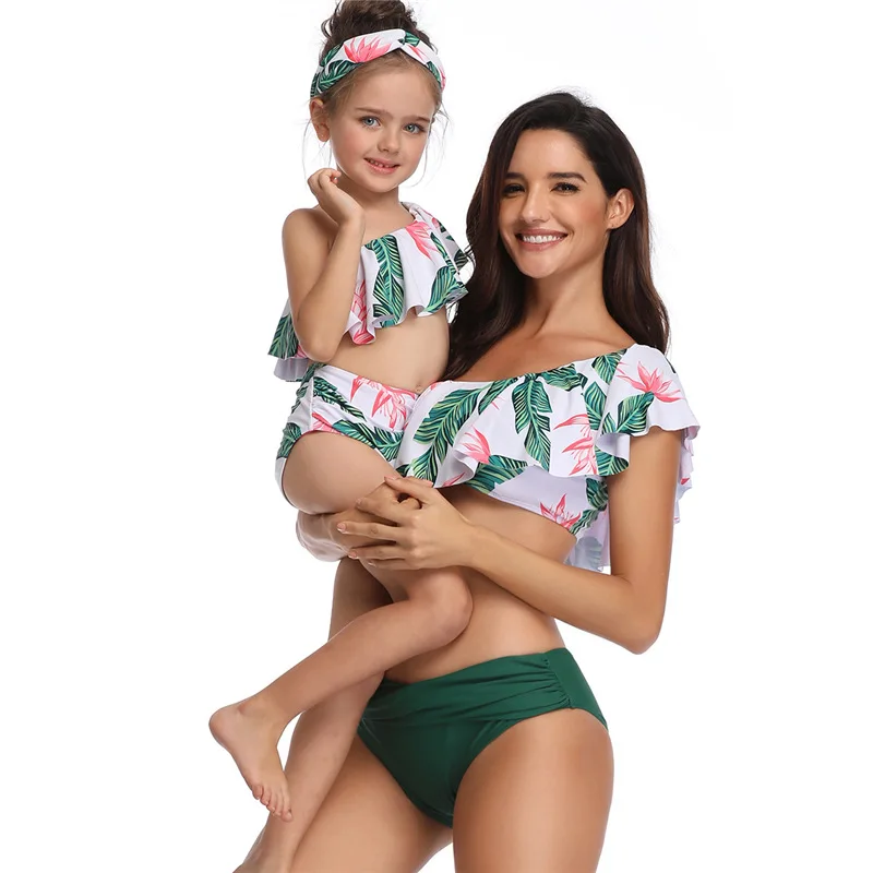 

2020 New Parent-Child Swimwear Popular Mother Daughter Fashion Swimsuits