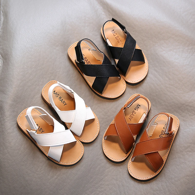 Сандалии Детские с перекрестной шнуровкой Нескользящие пляжная обувь для