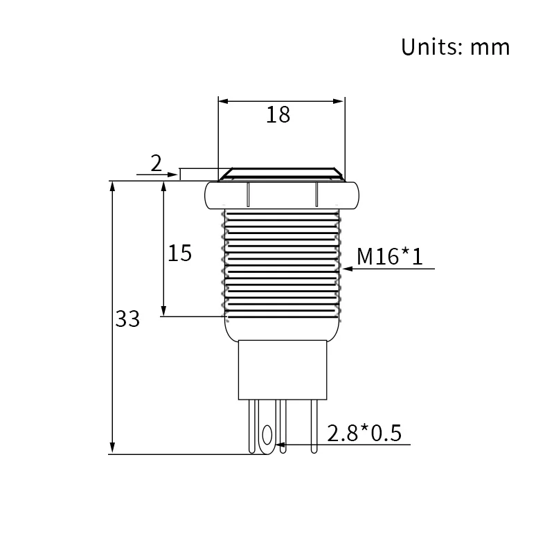 

16mm Push Button Led Ring Momentary Switch Latch on off Waterproof NO NC Panel Power PC 12v 220 v Ignition Button for Car Round
