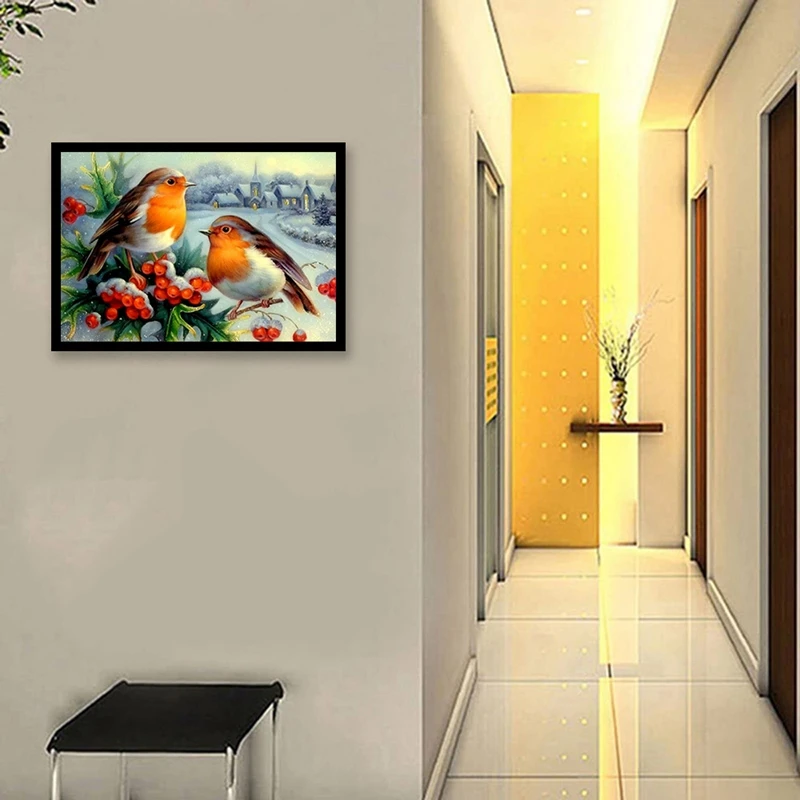 HOT-DIY 5D Diamond Painting By Number Kit For Adult Full Drill Arts Craft Embroidery Dotz Home Wall Decor Birds | Дом и сад