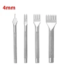 1246 зубьев, набор инструментов для работы с кожей, долото для отверстий из нержавеющей стали, набор инструментов для пробивки, сшивания, перфорации, 4 размера на выбор