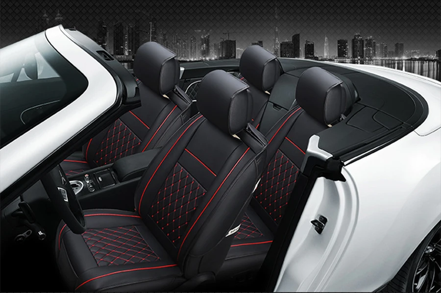 Универсальный кожаный чехол для автомобильного сиденья для hyundai getz tucson solaris creta kona lantra i40 santa fe elantra terracan все модели