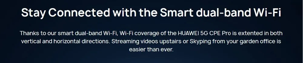 Huawei 5G CPE Pro(H112-372) 5G NSA+ SA(n41/n77/n78/n79), 4G LTE(B1/3/5/7/8/18/19/20/28/32/34/38/39/40/41/42/43) CPE беспроводной маршрутизатор