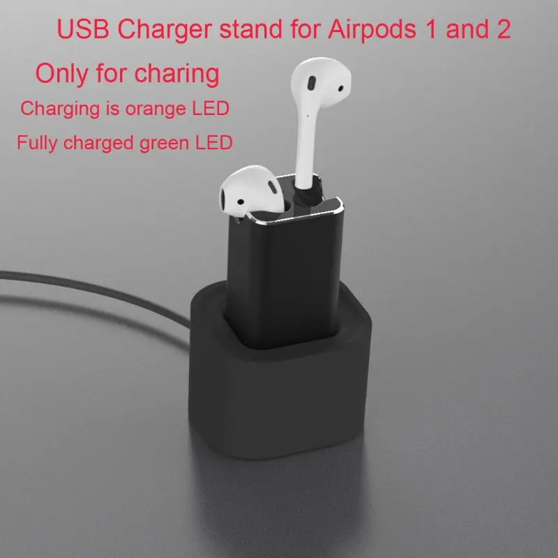 Алюминиевые наушники настольная USB Зарядка адаптер док-станция держатель Подставка для Airpods