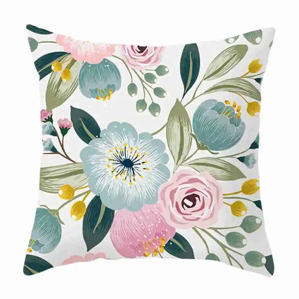 

1PC Hot Sales Watercolor Flower Pattern Throw Pillow Case Cushion Covers For Home Sofa Chair Decor