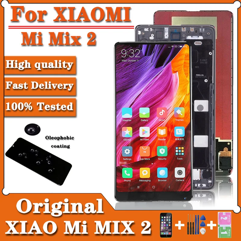 

OriginaFor Xiaomi Mi Mix 2 Mix2 LCD Display Touch Screen New Digitizer Replacement Assembly Glass Panel 5.99"For Xiaomi Mi Mix 2