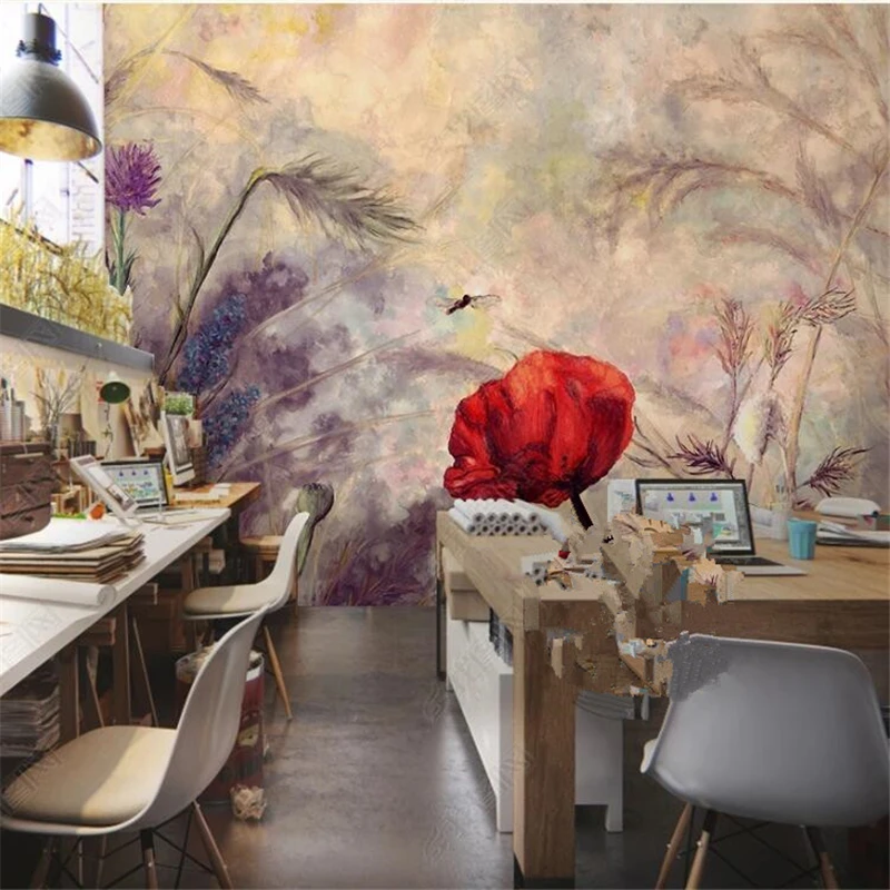 Большая роспись Diantu ручная ретро ностальгическая абстрактная картина маслом