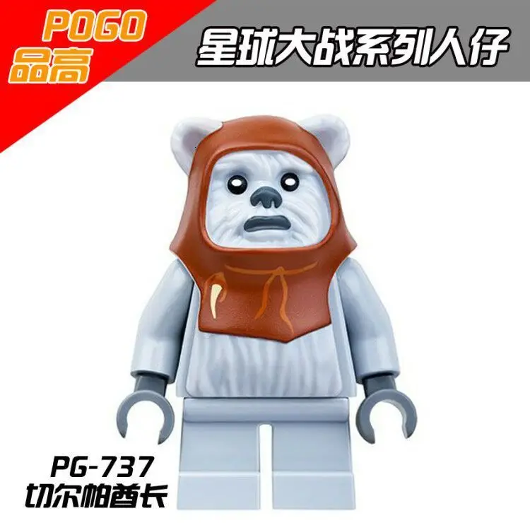 PG8067 8 шт./лот Mace Windu Trooper Ewok деревня Tokkat Wicket Logray строительные блоки кирпичи детские