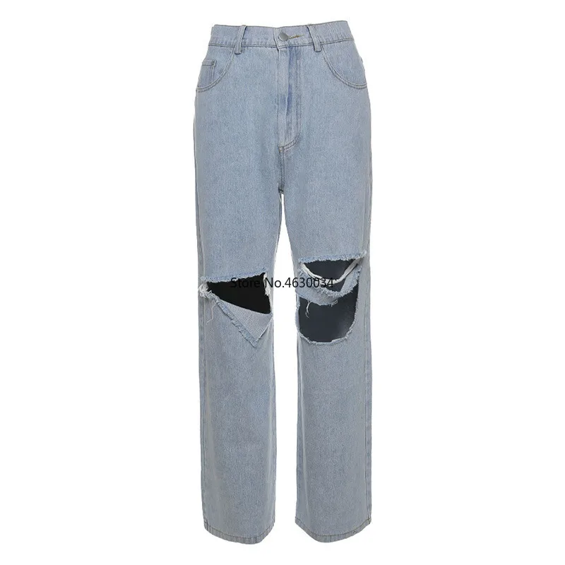 Модные уличные повседневные женские джинсы винтажные потертые отбеливающие