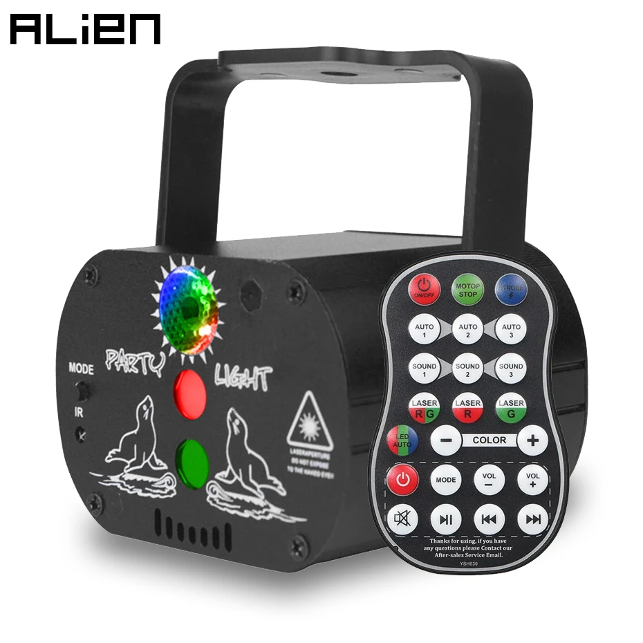 ALIEN 60 моделей USB зарядка диско РГБ светодиодный лазерный проектор сценический