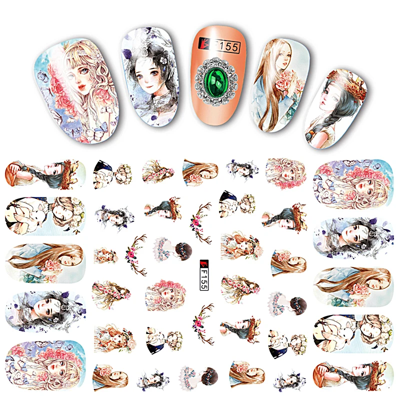 10 шт. декоративные наклейки для ногтей в виде кота лося кролика | Красота и