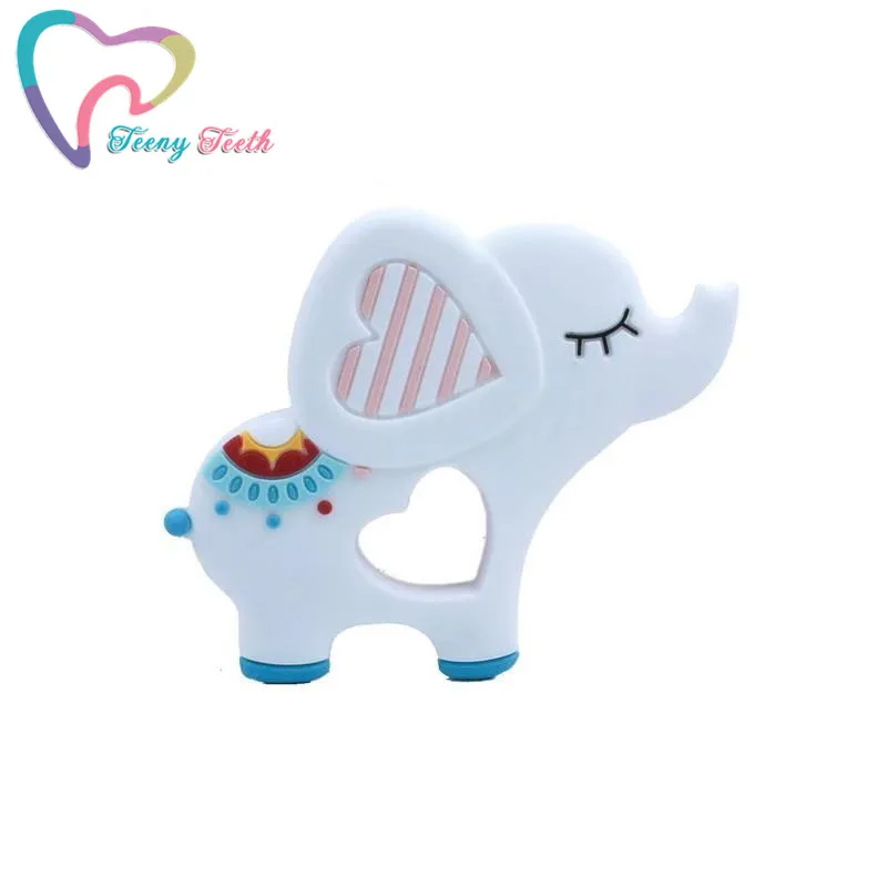 10 шт. Силиконовые Прорезыватели для зубов|elephant teether|silicone elephant teetherbaby pendant |