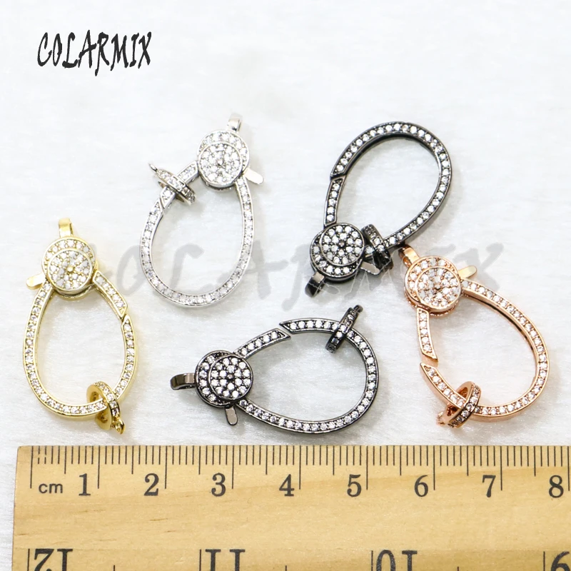 4 шт. оптовая продажа циркониевая застежка ювелирные аксессуары разъем для