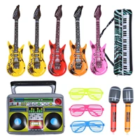12pcs funny pvc inflatable musical instrument toy party stage decorations prop blow up balloon toys kids gift party supplies