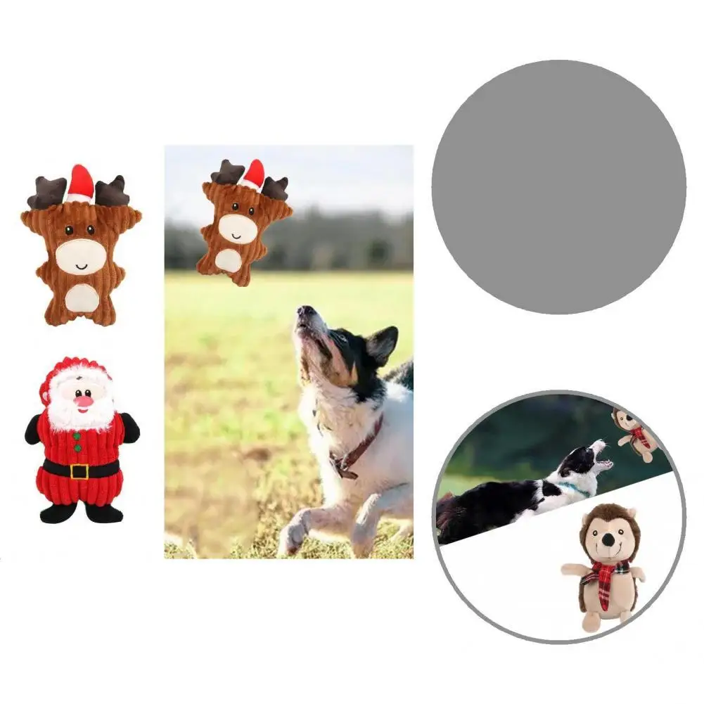 

Игрушки со звуком, прочные рождественские жевательные пищалки для собак, износостойкие разноцветные рождественские игрушки для домашних ж...